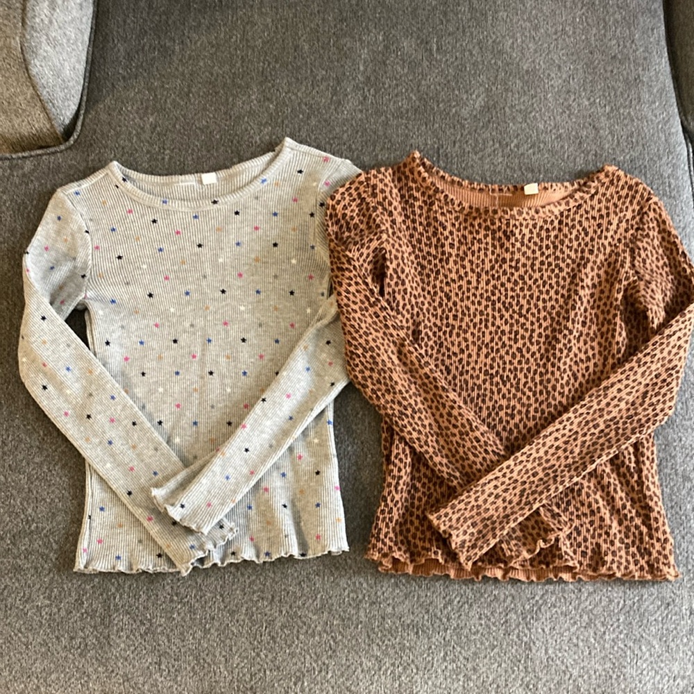 Girls long sleeve thermal shirts